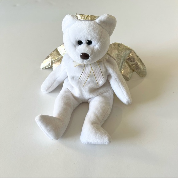 Vintage Beanie Baby Halo 2‎ Angel Bear 2000 TY Beanie Babies Collection - Picture 1 of 6